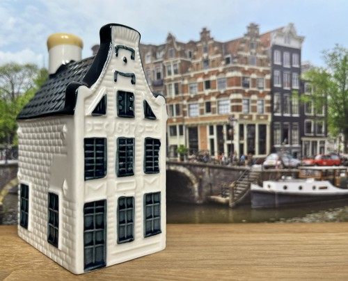 Klm delft blue miniature house - delft,