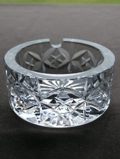 Tipperary  Crystal  Salt / Mustard Dish with Spoon Rest    - Stamped