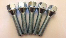 5 X M12X1.5 65mm LONG SILVER