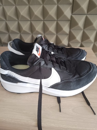 Nike waffle black - black, and