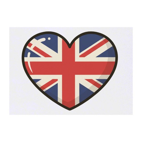 Union jack heart temporary - 'union, heart'