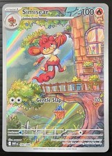 Pokemon TCG White Flare Simisear 100/086 Illustration Rare Card