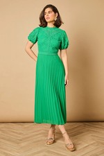 Oasis Bright Green Midi Dress