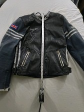 Triumph Leather Triple Sports Womens Motorcycle Jacket Size M