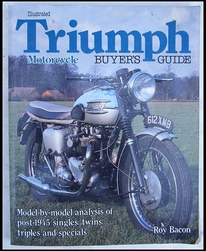 Triumph motorcycle book - motorcycle,