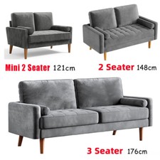 2/3 Seater Velvet Sofa Couch
