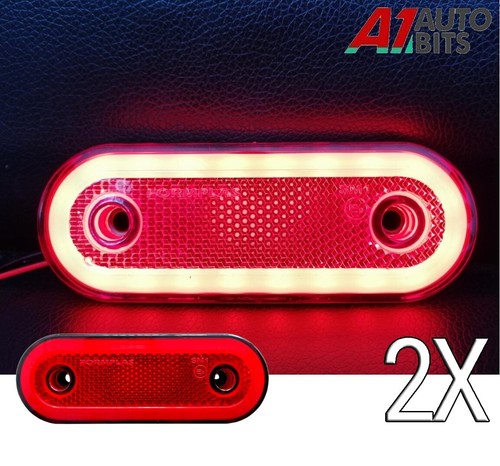 Red side led rear tail - red,