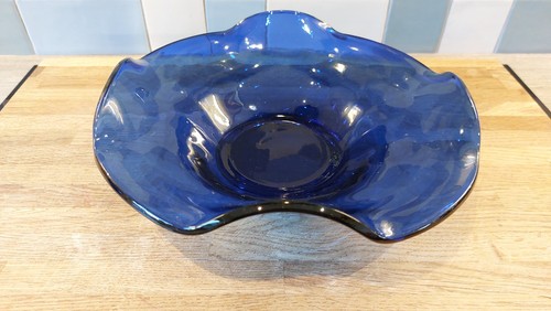 Vintage cobalt blue glass - cobalt,