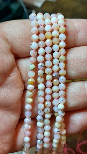 Natural peruvian opal beads - natural,