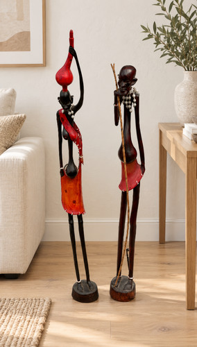 Pair large kenyan maasai - pair,