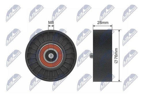 Belt deflection guide pulley - deflection,
