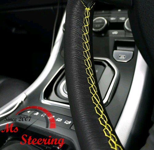 Leather steering wheel cover - leather,