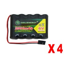 4pcs 6V 2000mAh Flat Receiver