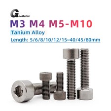 TA2 Titanium Bolts Ti Allen