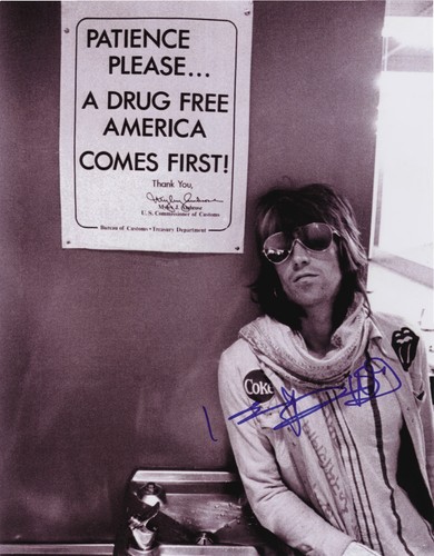 Keith richards signed - richards,