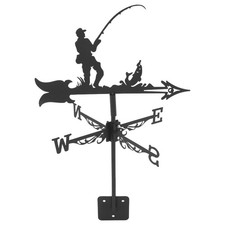 Iron Fisherman Weather Vane