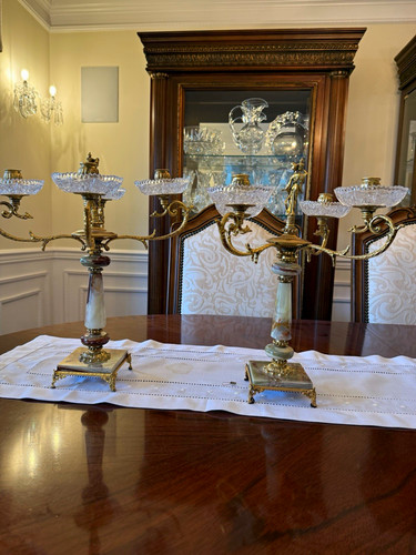 Ornate arm brass and - ornate,