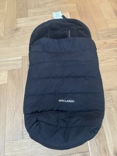 McLaren Cosy Toes for Pram/Buggy Black Fleece Lined Used In Good Condition