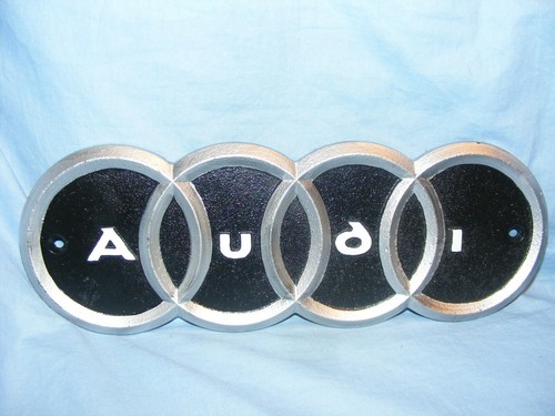 Audi sign cast iron garage - audi,