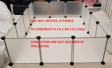 C&C CC Cage Run Guinea Pig Rabbit 3 x 4 or 2 x 5 | 14x Panels No Connectors