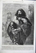 Old Antique Print 1861 Roman