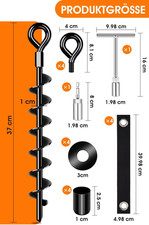 Ground Anchor Set with Straps