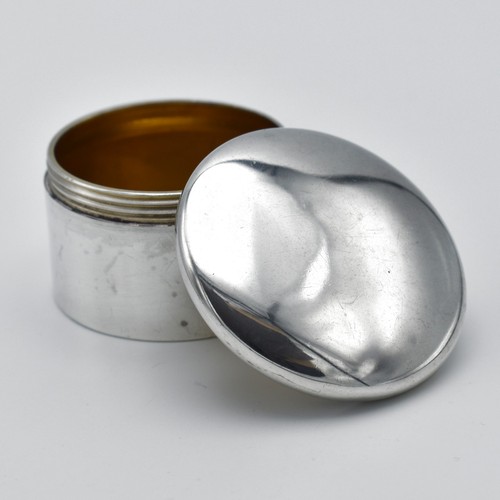 Antique solid silver powder - antique,