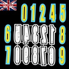Double Cut Tall Font Numbers