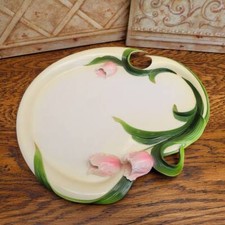 Graff Porcelain Pink Tulip Tray, Dressing Table, Afternoon Tea. Franz Style