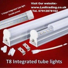 LED T8 Integrated Tube/Batten ceiling light (1,2,3,4,5,6)ft complete fitting