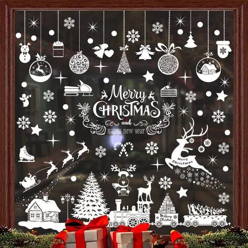 236pcs christmas removable - christmas,