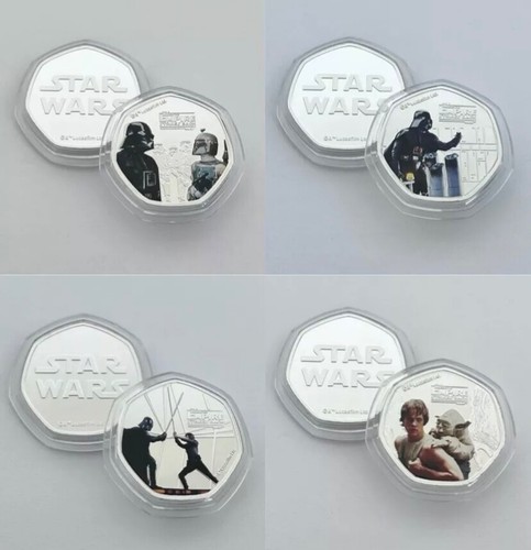 Star wars gold silver 50p - star,