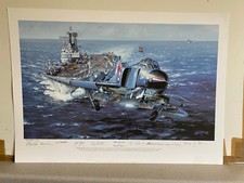 RN Aircraft carrier naval aviation Art print Ark Royal by Philip West   Phantom