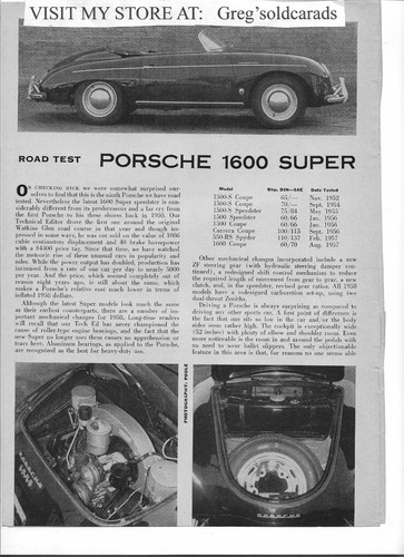 Original 1958 porsche 1600 - original,