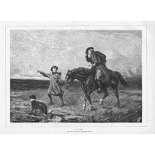 HEYWOOD HARDY Duty - Antique Print 1881