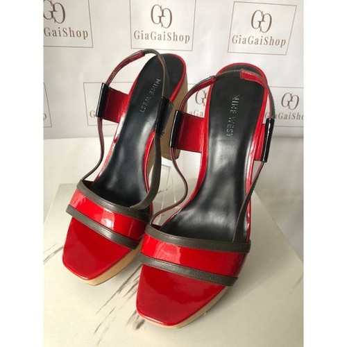 Nine west red patent and - west, grey