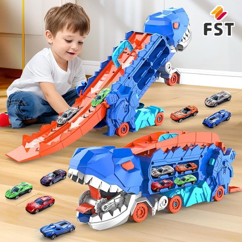 Truck car dinosaur transport - car,