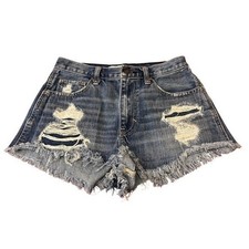 Hollister Blue Denim Cut Off