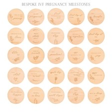 IVF Journey Milestones Pregnancy Bespoke Engraved Design High Quality Bundle Ivf