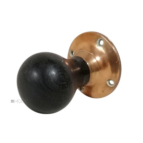 Art deco door - knob, brass