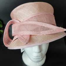 Ladies Pink Wedding Occasion Formal Wear Hat By Whiteley Races Event