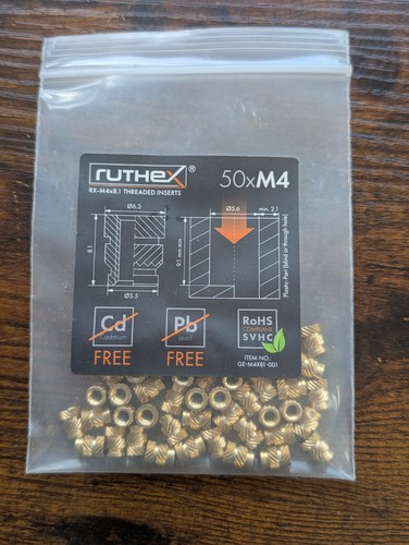 Ruthex heat set threaded - ruthex,