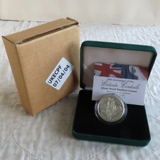 UK 2004 ENTENTE CORDIALE PIEDFORT £5 SILVER PROOF - boxed/coa/outer