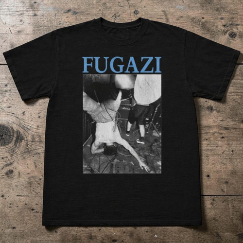 Fugazi photo graphic tee black