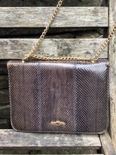 Grey Brown Real Leather And