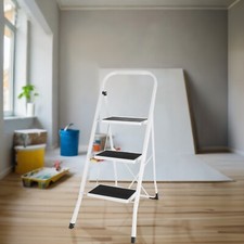 FOLDABLE 3 STEP STEEL LADDER