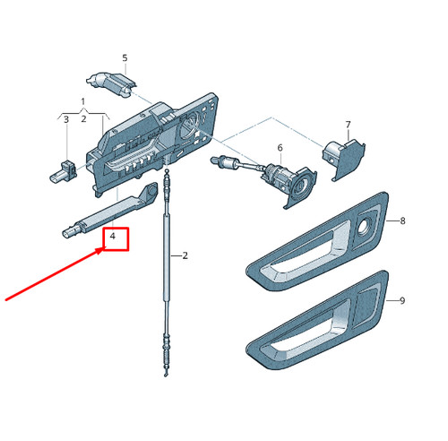 Audi right door handle - audi, r8