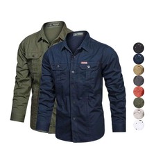 100% Cotton Mens Long Sleeve