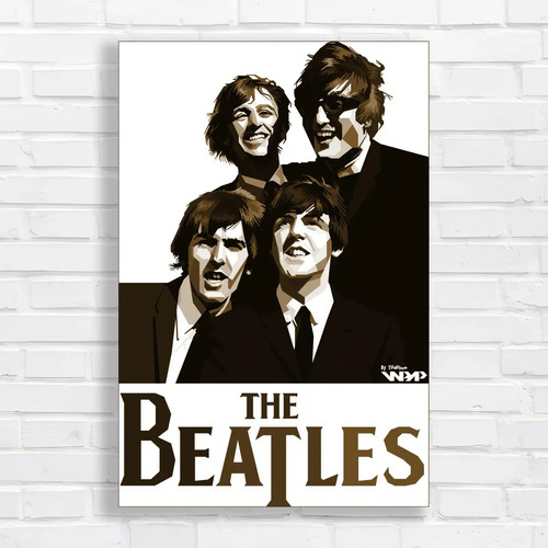 Iconic pop the beatles - iconic, sepia