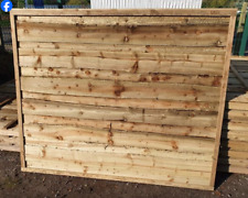 HEAVY DUTY WANEYLAP PRESSURE TREATED GARDEN FENCE PANELS ALL SIZES 2FT UP TO 6FT
